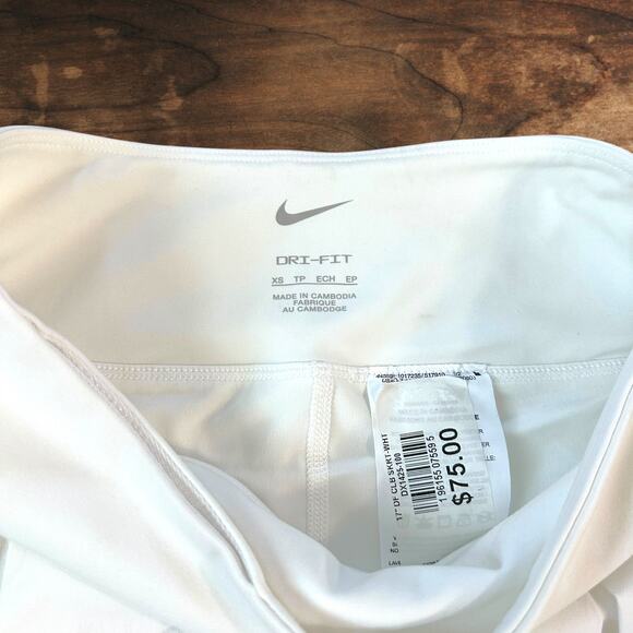 Nike Dri-FIT Women’s Club Skirt | White | Size XS | NWOT - Picture 4 of 9